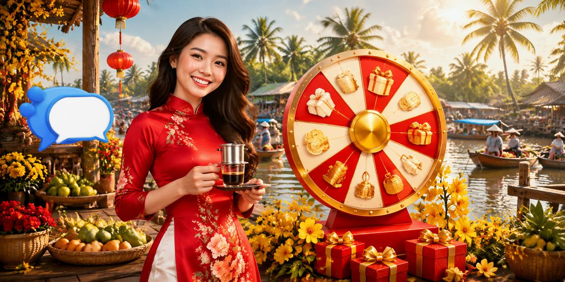 Bàn Roulette tại Mekong với phong cách cà phê đặc trưng Việt Nam